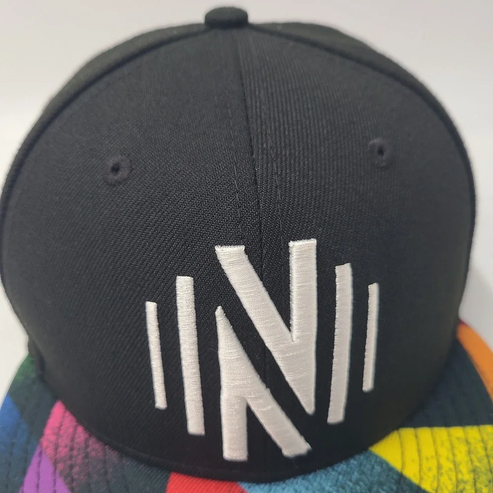 Nashville SC Hat Snapback New Era 9Fifty Black Rainbow MLS Soccer Pride LGBT Men